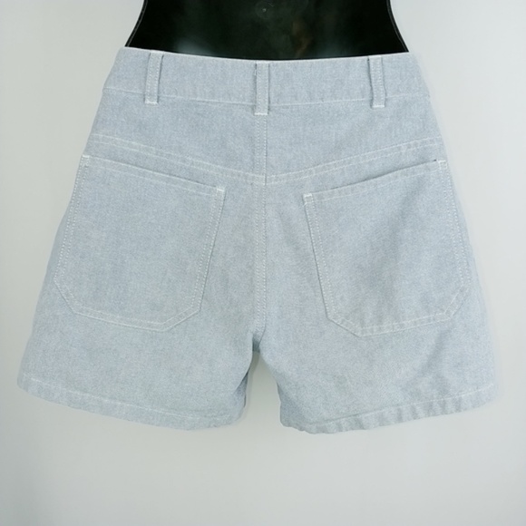 A.P.C. Rue Madame Paris Lt. Blue Cotton Shorts - Picture 2 of 7